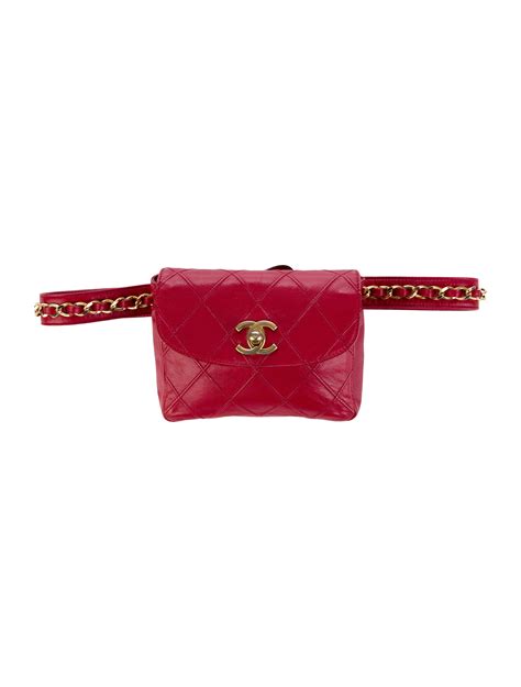 chanel belt bag vintage red|chanel belt bag 2021.